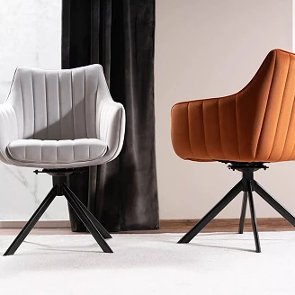 Stol <strong>Nelin</strong>  Kanel, Sort Velour