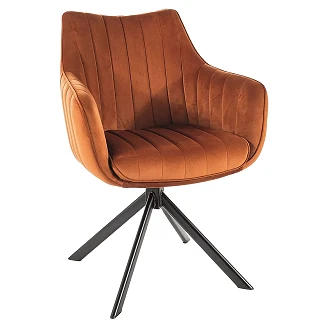 Stol <strong>Nelin</strong>  Kanel, Sort Velour