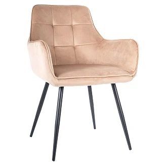 Stol <strong>Livn</strong>  Beige, Sort Velour