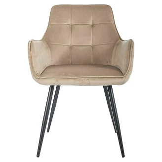 Stol <strong>Livn</strong>  Beige, Sort Velour