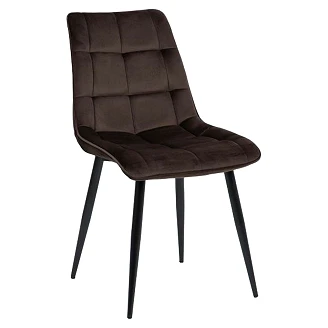 Stol <strong>Birk</strong>  Brun, Sort Velour