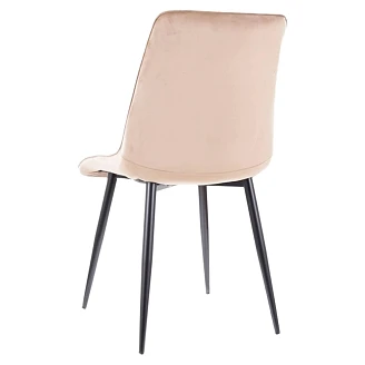 Stol <strong>Birk</strong>  Beige, Sort Velour
