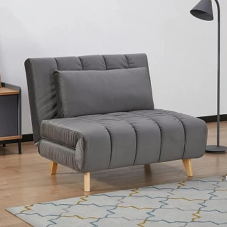 Sovesofa <strong>Nessa</strong>  Grå, Bøg Velour