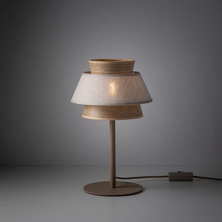 Bordlampe Velmira Beige, Sabia