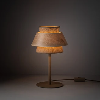 Bordlampe Velmira Beige, Sabia