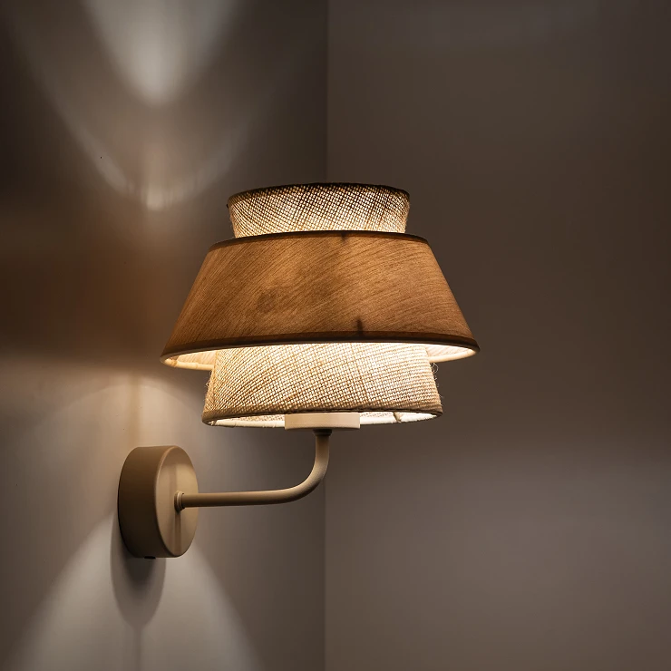 Væglampe Velmira Beige, Sabia