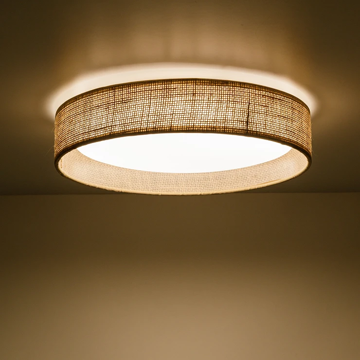Loftlampe Sävri Beige, Hvid Ø30 cm