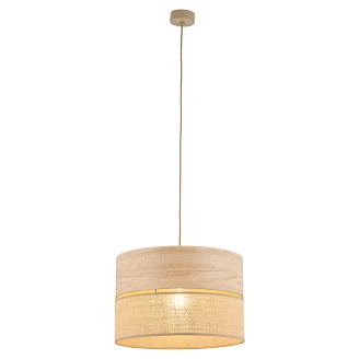 Pendellampe Lunera Beige, Sabia Ø38 cm