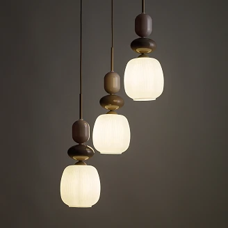 Pendellampe Trio Selvi Beige, Sabia