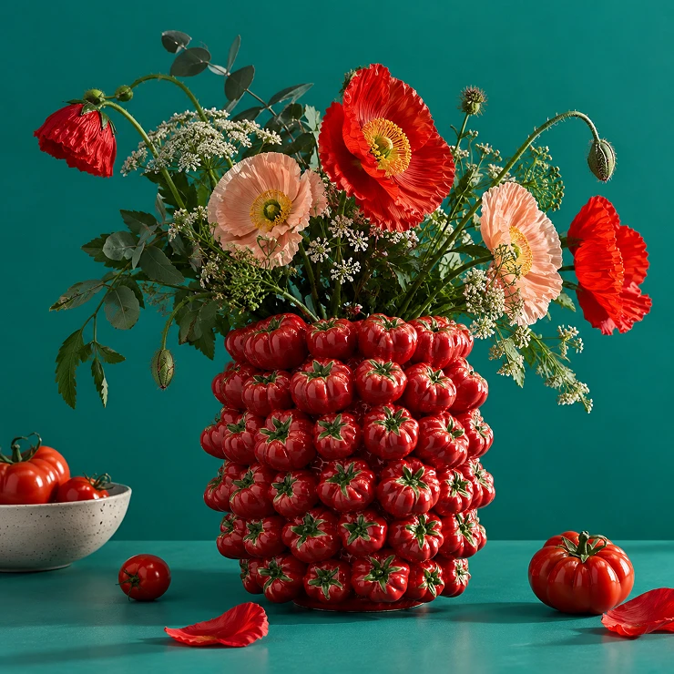 Werner Voss Vase Tomato Rød Blank