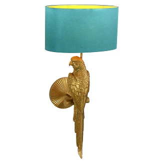 Werner Voss Bordlampe <strong>Percy</strong>  Guld, Turkis Blank