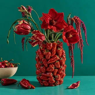 Werner Voss Vase Red Pepper Rød Blank