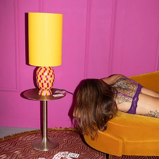 Bold Monkey Bordlampe Don't Be Afraid of Colour Guld