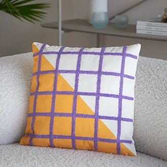 Pude Joron Gul, Violet 40x40 cm