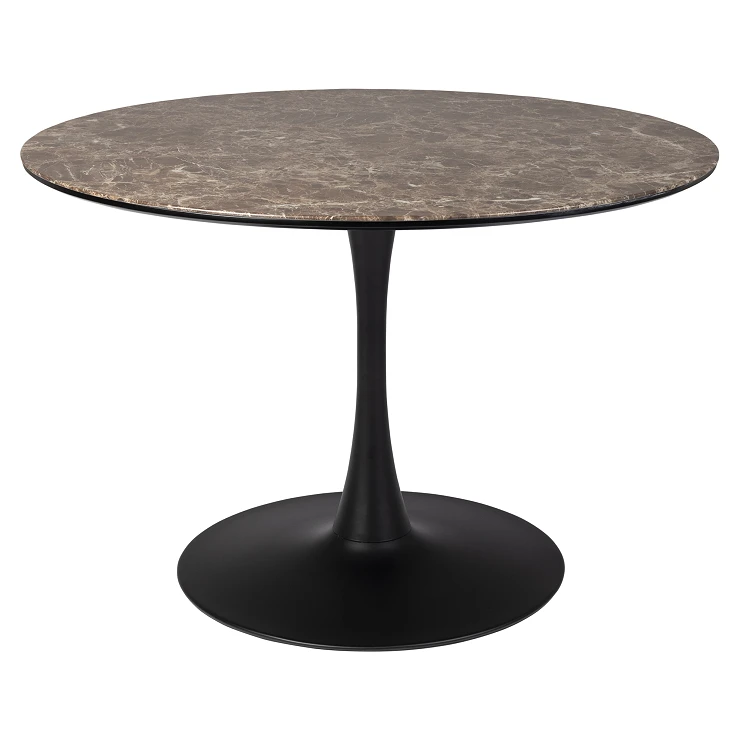 Spisebord Aislen Brun, Sort Ø110 cm