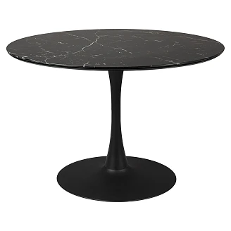Spisebord Aislen Sort Ø110 cm