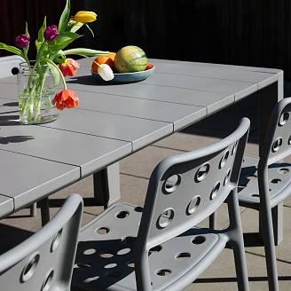Havebord Rävika Grå 100x220 cm