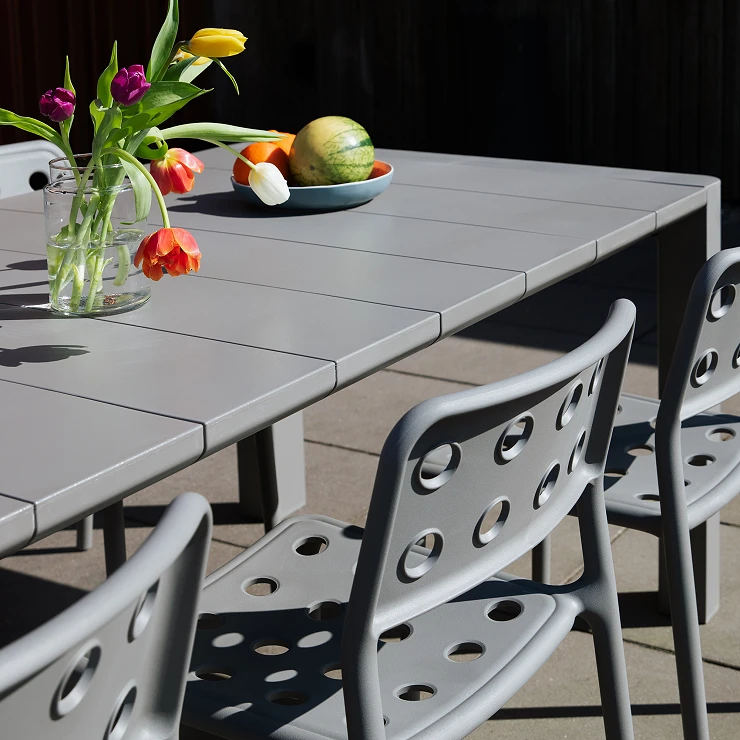 Havebord Rävika Grå 100x220 cm