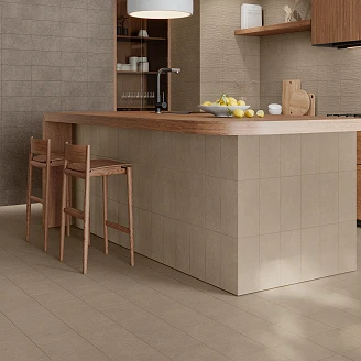 Klinker <strong>Fallow</strong>  Lys Brun Mat-Relief 20x20 cm