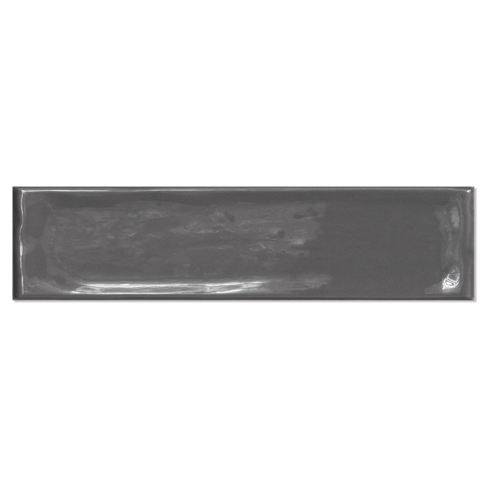 Vægflise Handform Jerngrå Blank-Relief 7.5x30 cm