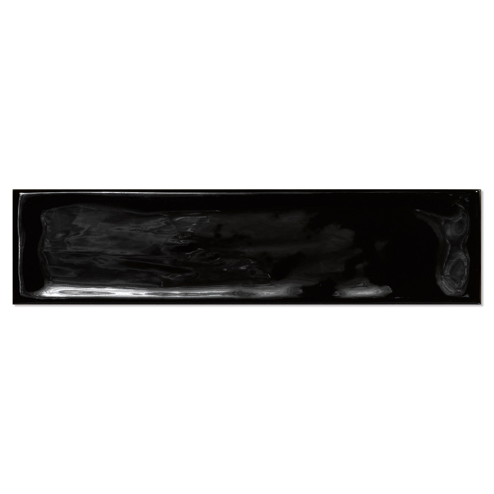 Vægflise Handform Sort Blank-Relief 7.5x30 cm