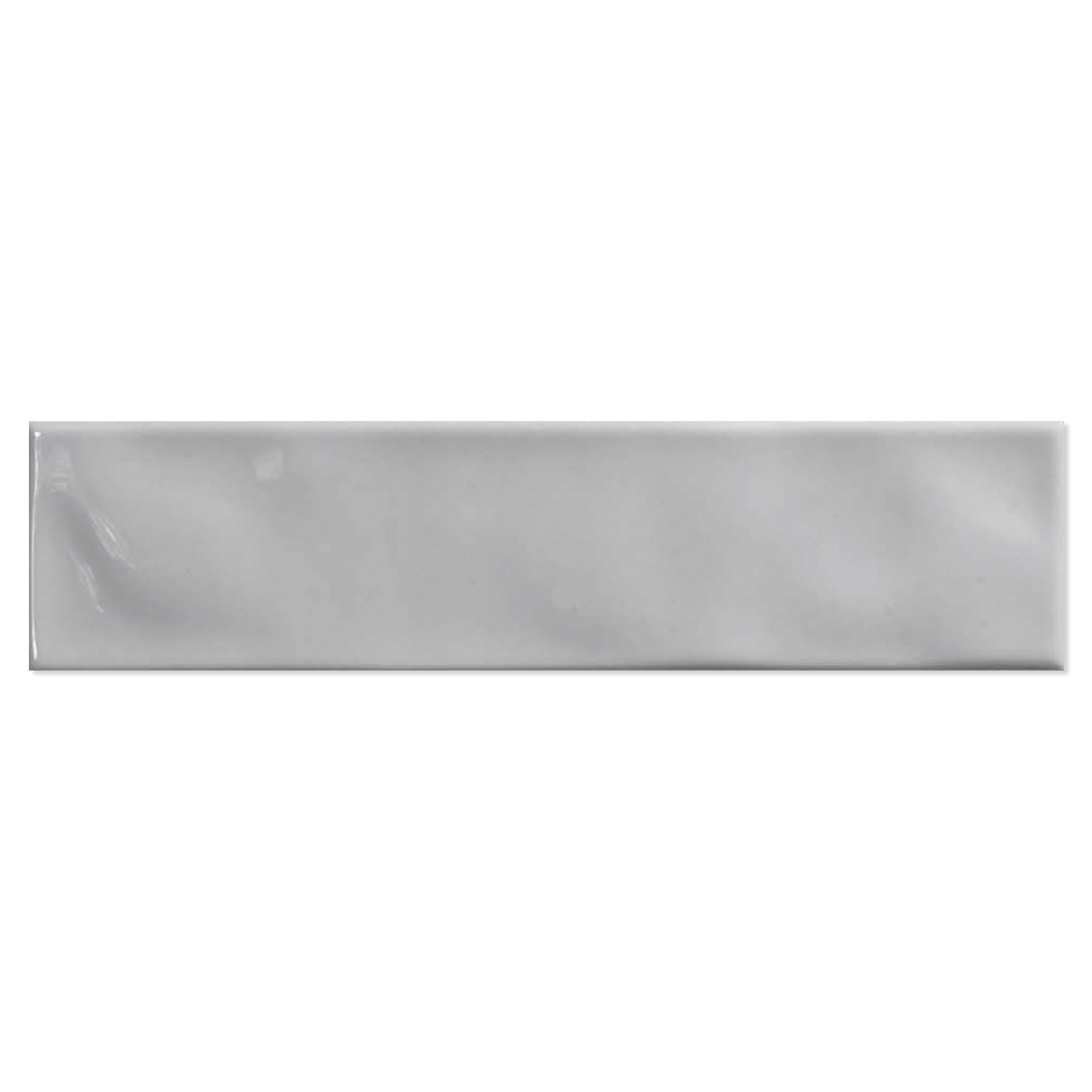 Vægflise Skrud Lysegrå Blank-Relief 7.5x30 cm