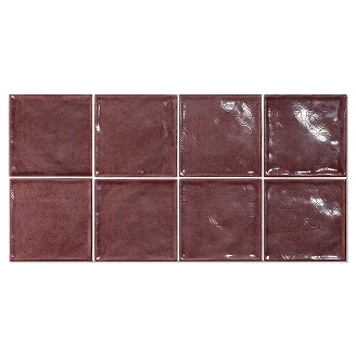 Dekor Vægflise <strong>Smycke</strong>  Mahogni Blank-Relief 15x15 cm