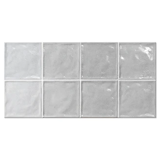 Dekor Vægflise <strong>Smycke</strong>  Lysegrå Blank-Relief 15x15 cm