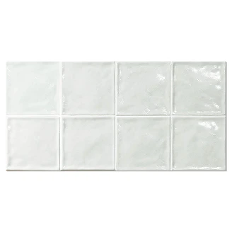Dekor Vægflise <strong>Smycke</strong>  Hvid Blank-Relief 15x15 cm