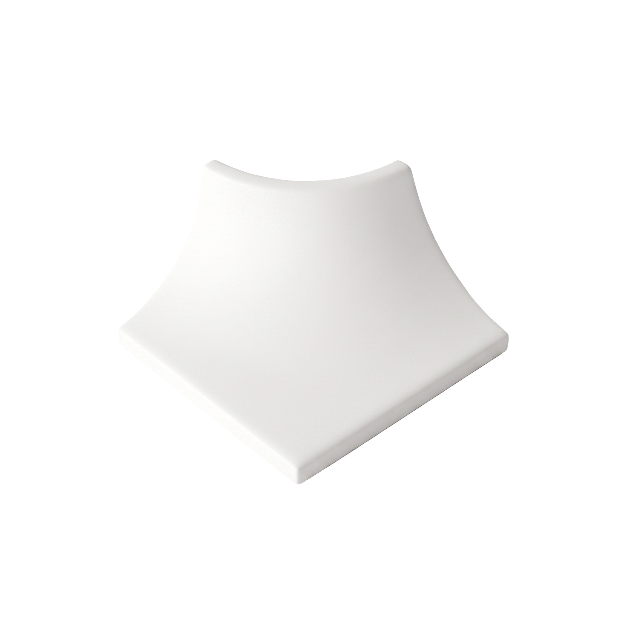 Mainzu Dekor Vægflise Chroma Dekorativt Hjørne Hvid Mat 5x5 cm