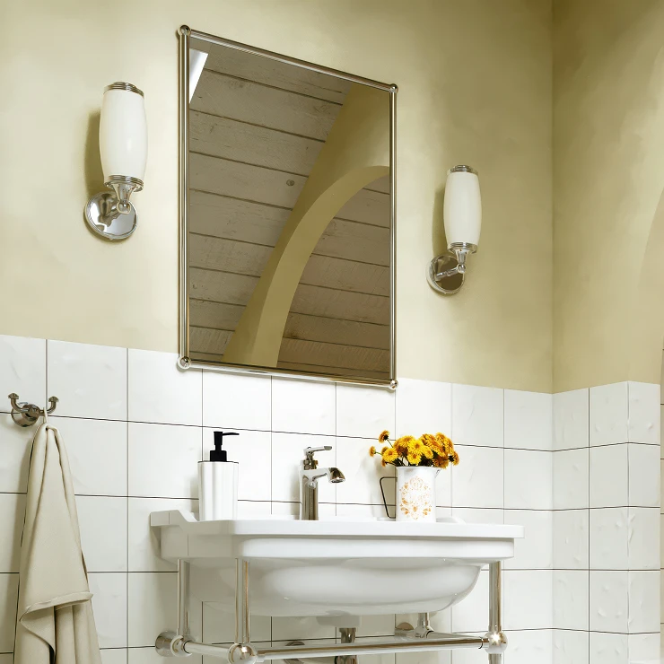 Burlington Rektangulært Spejl 50x70 cm Krom