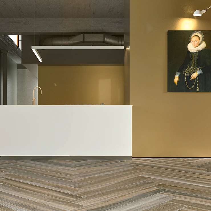 Unicomstarker Træklinker Wooden Olive Mat 20x120 cm