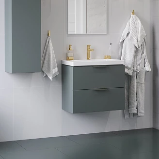 Underskab Blanche Salviegrøn Mat 65 cm med Håndvask