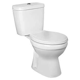 Kompakt Toilet Mode Hvid Blank S-lås