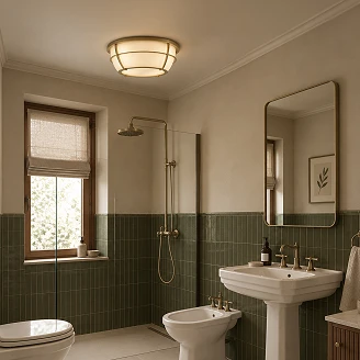 Quoizel Loftlampe Duo Chance Malet Naturmessing