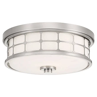 Quoizel Loftlampe Duo Guardian Børstet Nikkel
