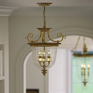 Hinkley Hængende Lampe Trio Cambridge Beta Poleret Bronze