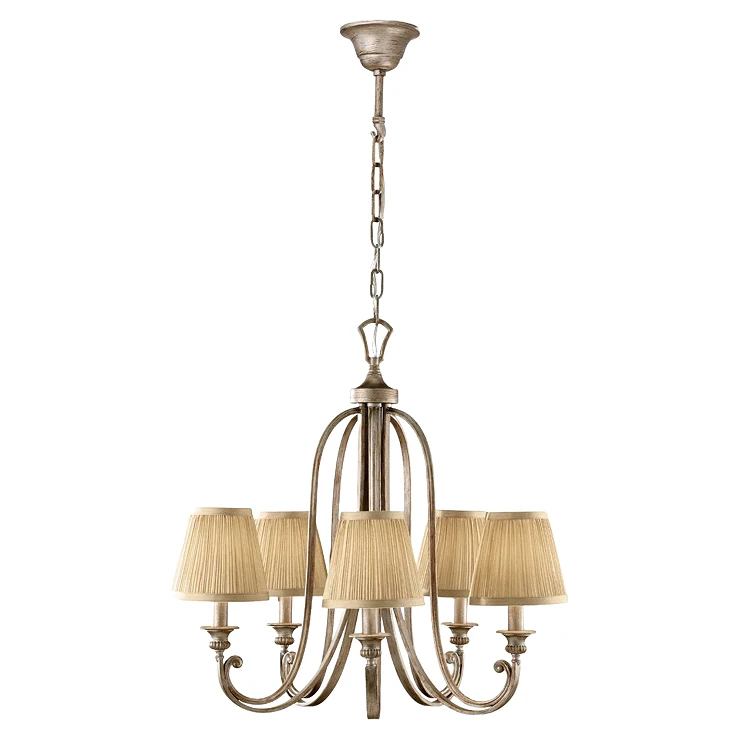 Feiss Hængende Lampe Penta Abbey Sølv Sand