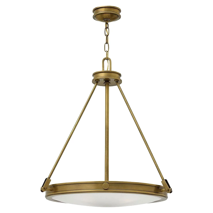 Hinkley Hængende Lampe Quadra Collier Heritage-Messing
