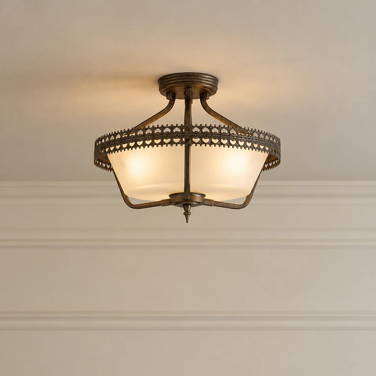 Elstead Loftlampe Trio Crown Beta Jernport