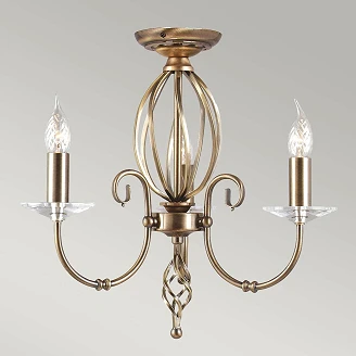Elstead Hængende Lampe Trio Aegean Ældet Messing