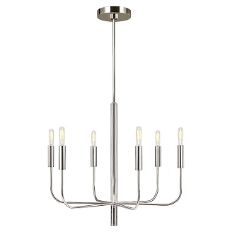 Feiss Hængende Lampe Hexa Brianna Poleret Nikkel