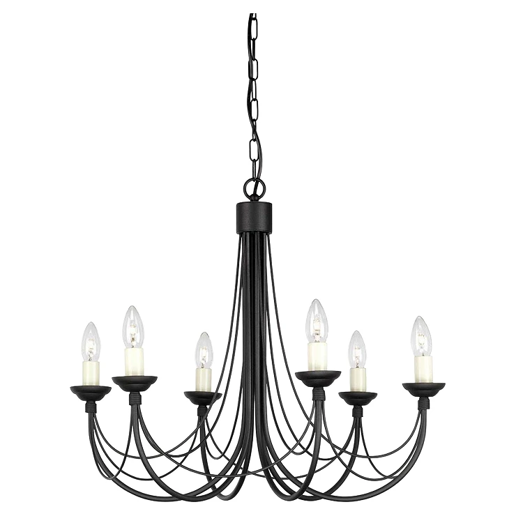 Elstead Hængende Lampe Hexa Carisbrooke Sort