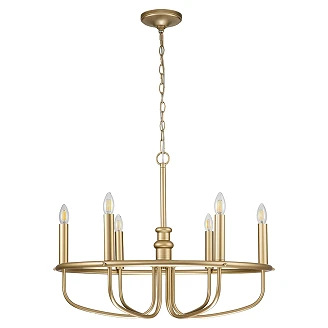 Kichler Hængende Lampe Hexa Capitol Hill Malet Naturmessing