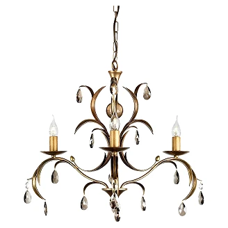 Elstead Hængende Lampe Trio Lily Bronzepatina