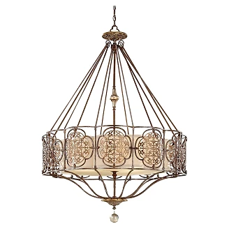 Feiss Hængende Lampe Quadra Marcella Britisk Bronze, Oxiderad Bronze