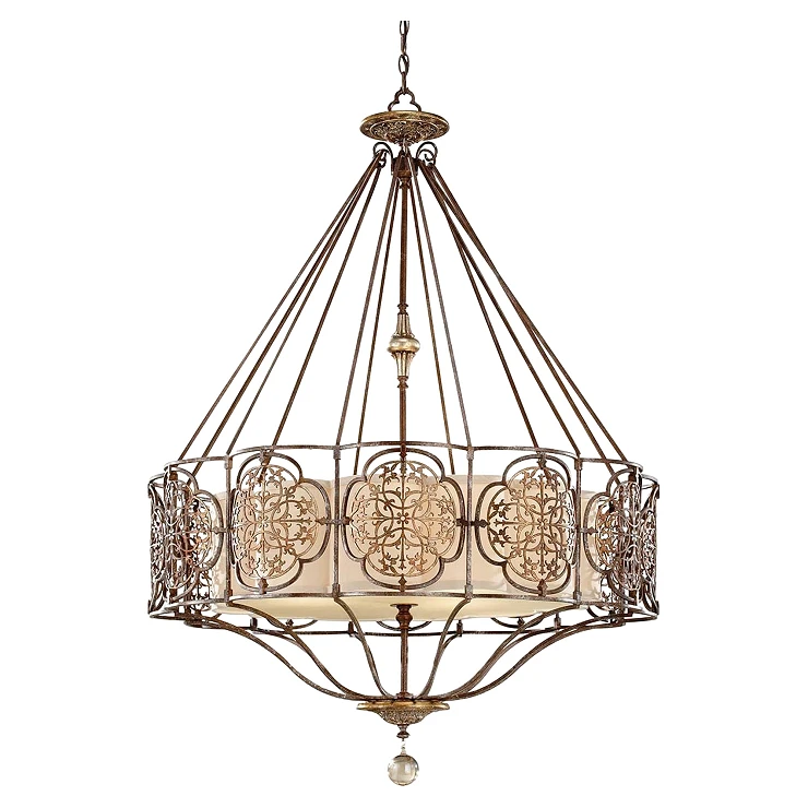 Feiss Hængende Lampe Quadra Marcella Britisk Bronze, Oxiderad Bronze