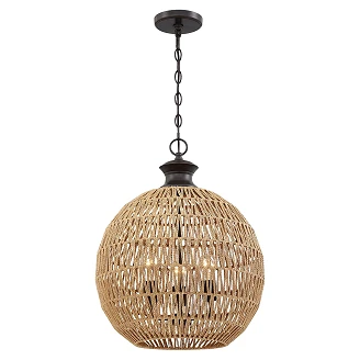 Quoizel Hængende Lampe Trio Casablanca Beta Palladisk Bronze