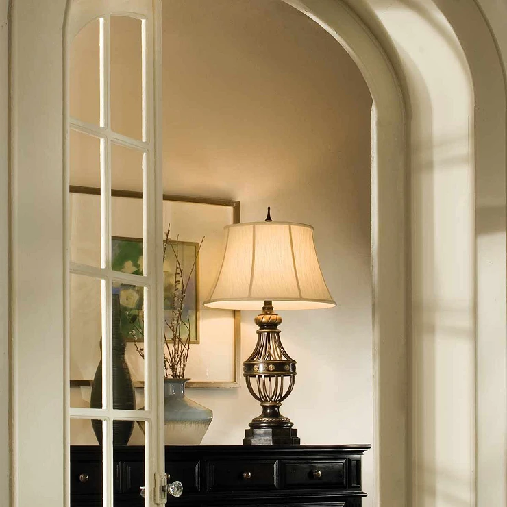 Feiss Bordlampe Augustine Antikbrun