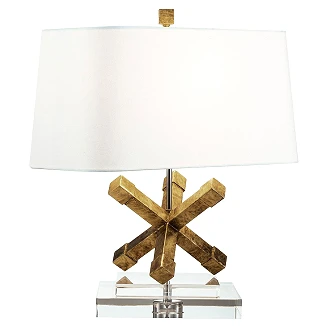Gilded Nola Bordlampe Jackson Square Slidt Guld